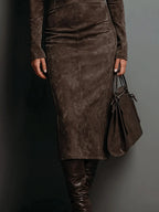 Naya™ | Elegante Getailleerde Midi Jurk met Tijdloze Stijl