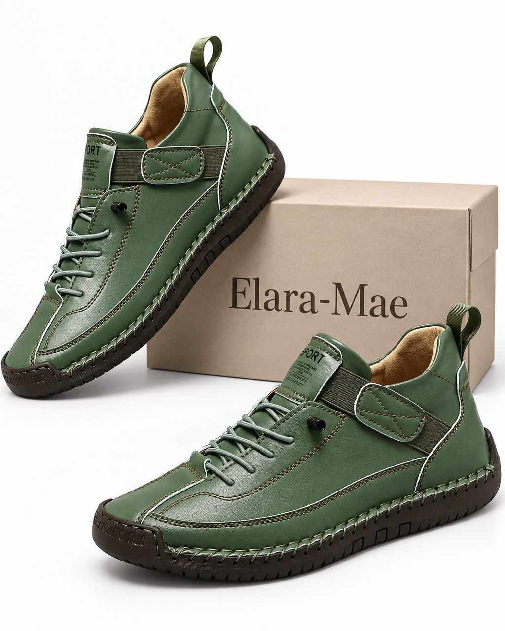 Theo™ | Handgestikte Comfort Sneakers met Bandje