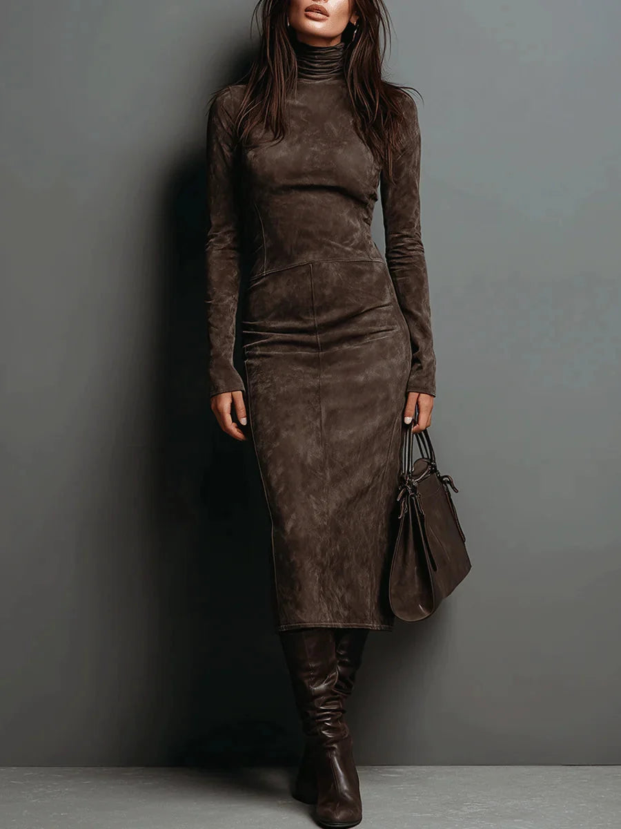 Naya™ | Elegante Getailleerde Midi Jurk met Tijdloze Stijl