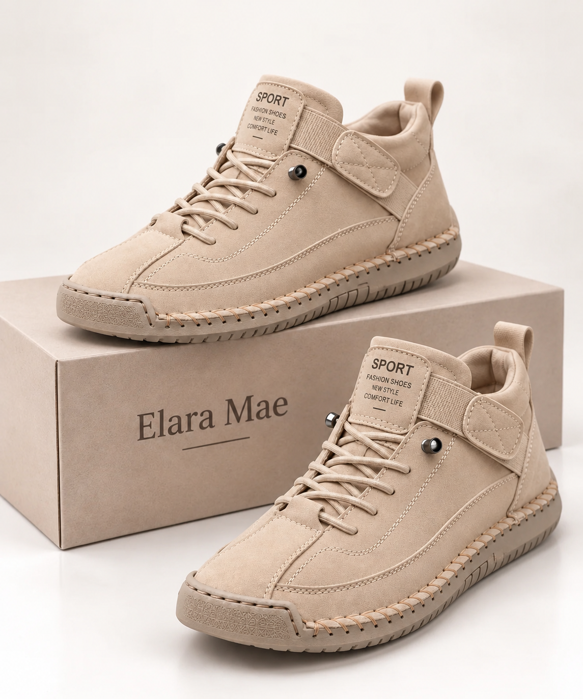 Dorian™ | Handgestikte Comfort Sneakers met Bandje