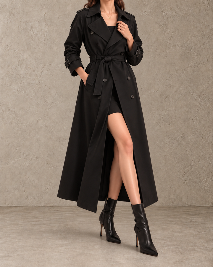 Juliette™ | Lange Trenchcoat met Ceintuur
