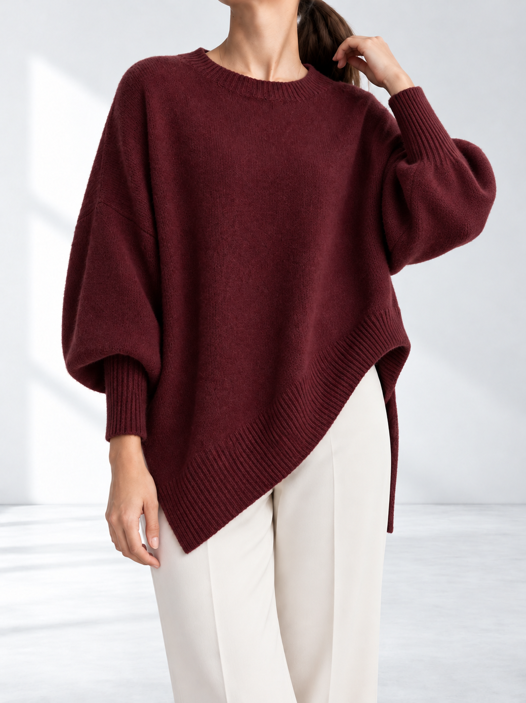 Maeve™ | Oversized Gebreide Poncho Trui