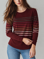 Elodie™ | Top met Veelkleurige Strepen en Lange Mouwen
