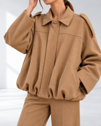 Aurelia™ | Relaxed Utility Jack in Suède-look