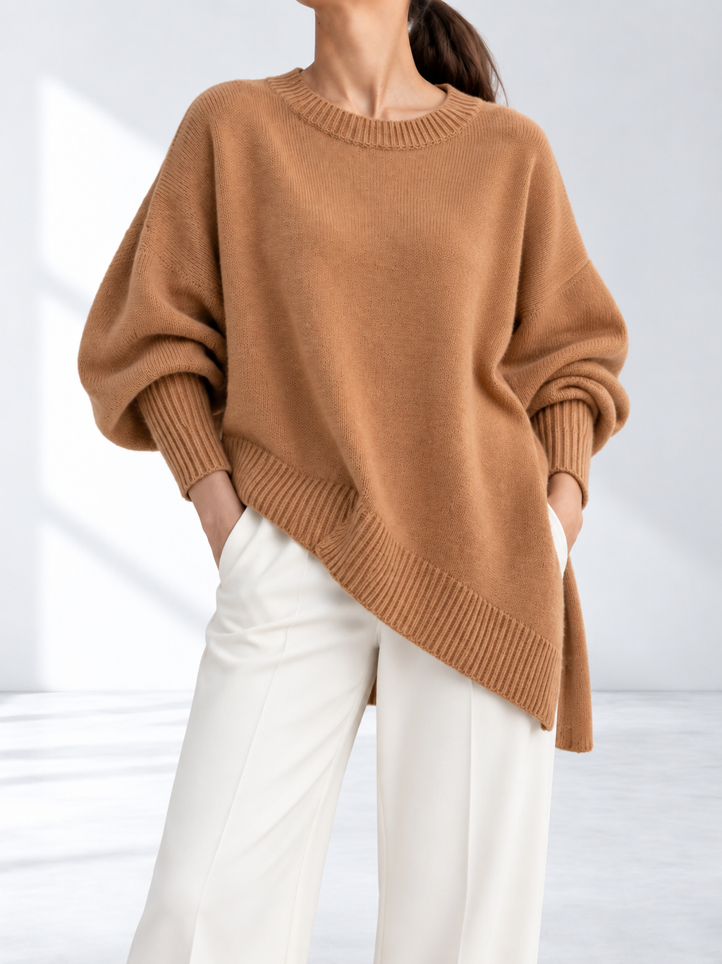 Maeve™ | Oversized Gebreide Poncho Trui