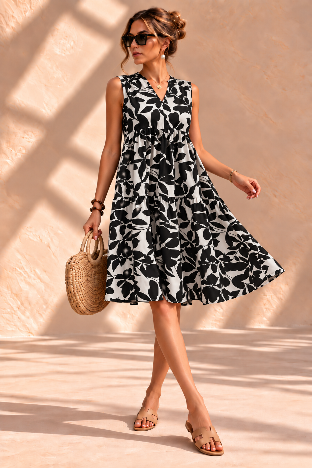 Tasha™ | Elegante Midi-jurk met Buikcamouflerend Ontwerp