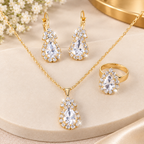 Sapphira™ | Blauwe Druppelkristal Sieradenset