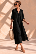 Camille™ | Linnen Blousejurk