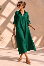 Camille™ | Linnen Blousejurk