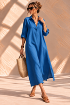 Camille™ | Linnen Blousejurk