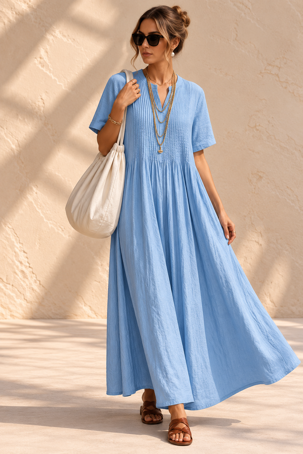 Noor™ | Geplooide Jurk