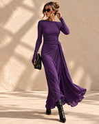 Veya™ | Elegante Soepelvallende Maxi-jurk met Tijdloze Gratie