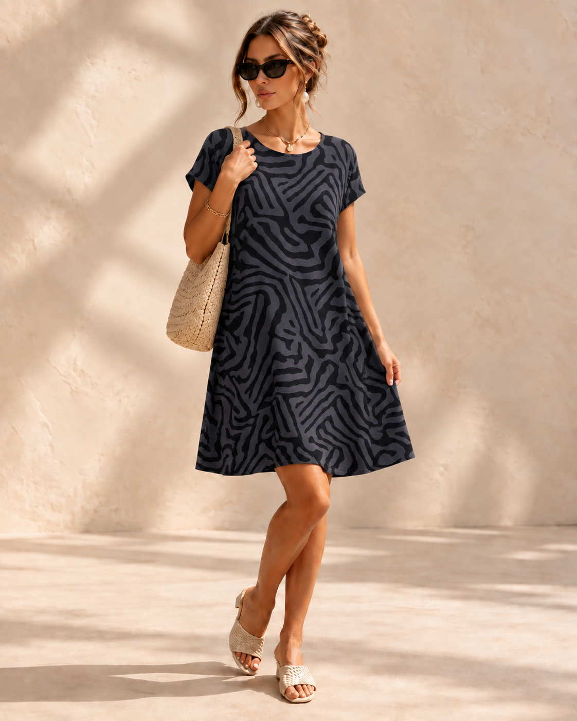 Ingrid™ | Linnen Zomer Midi-jurk