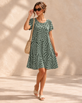Ingrid™ | Linnen Zomer Midi-jurk