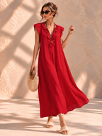 Camélia™ | Bohemian Buikcamouflerende Maxi-jurk
