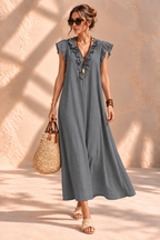 Camélia™ | Bohemian Buikcamouflerende Maxi-jurk