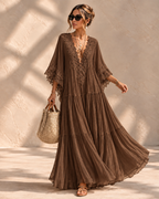 Sienna™ | Kanten Maxi-jurk