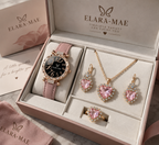 Aurelia™ | Horloge- & Sieradenset met Kristallen Hart
