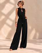 Jette™ | Mouwloze Jumpsuit met Wijde Pijpen