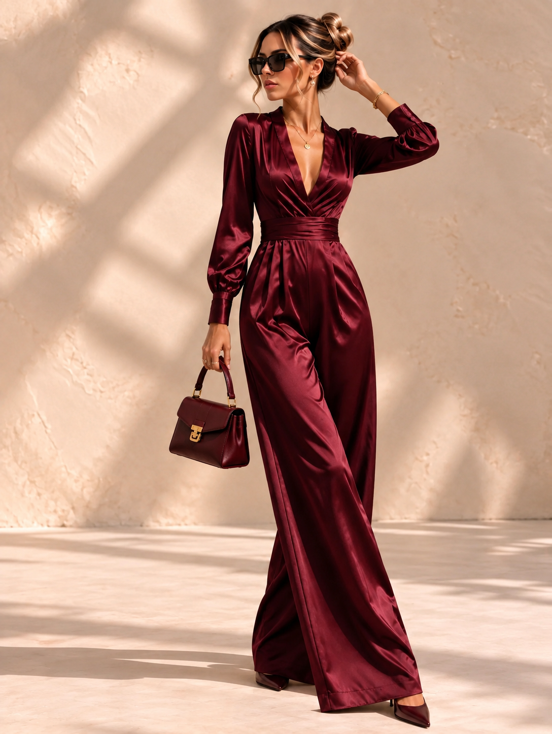 Marlowe™ | Utility Jumpsuit met Ceintuur