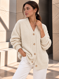 Scarlett™ | Kabelgebreid Vest met Knopen