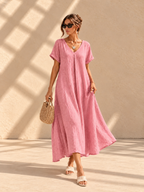Violet™ | Soepelvallende Maxi-jurk