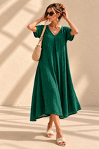 Violet™ | Soepelvallende Maxi-jurk