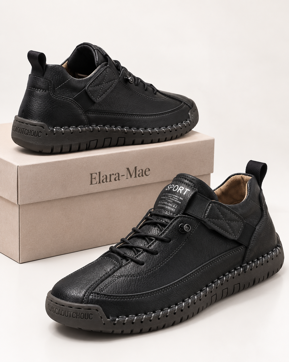 Everett™ | Handgestikte Comfort Sneakers met Bandje