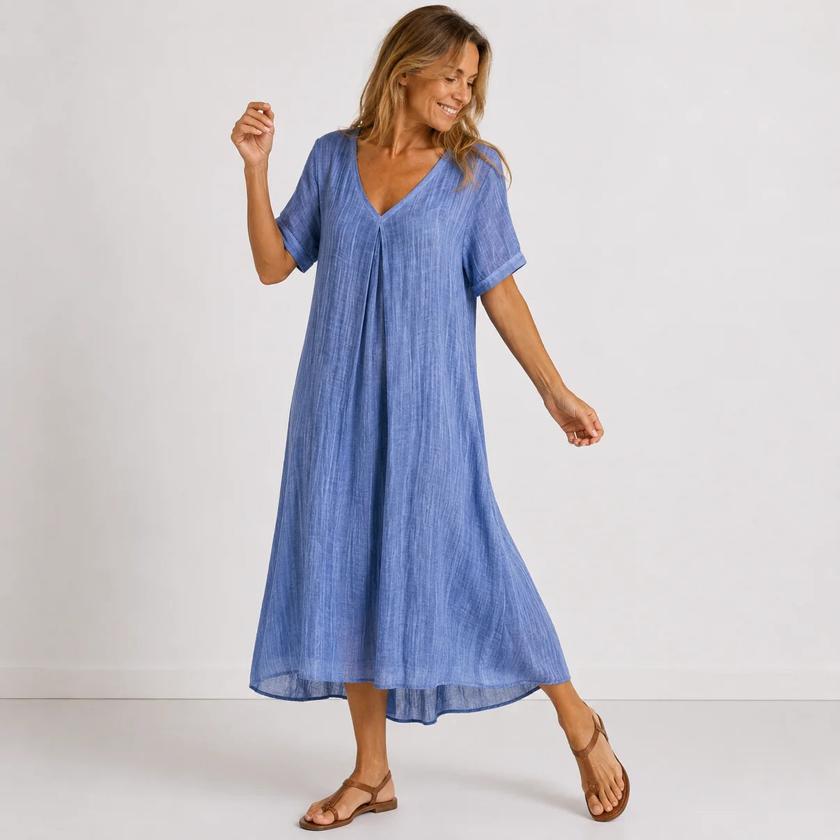 Violet™ | Soepelvallende Maxi Jurk
