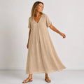 Violet™ | Soepelvallende Maxi Jurk