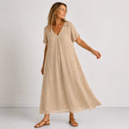 Violet™ | Soepelvallende Maxi Jurk
