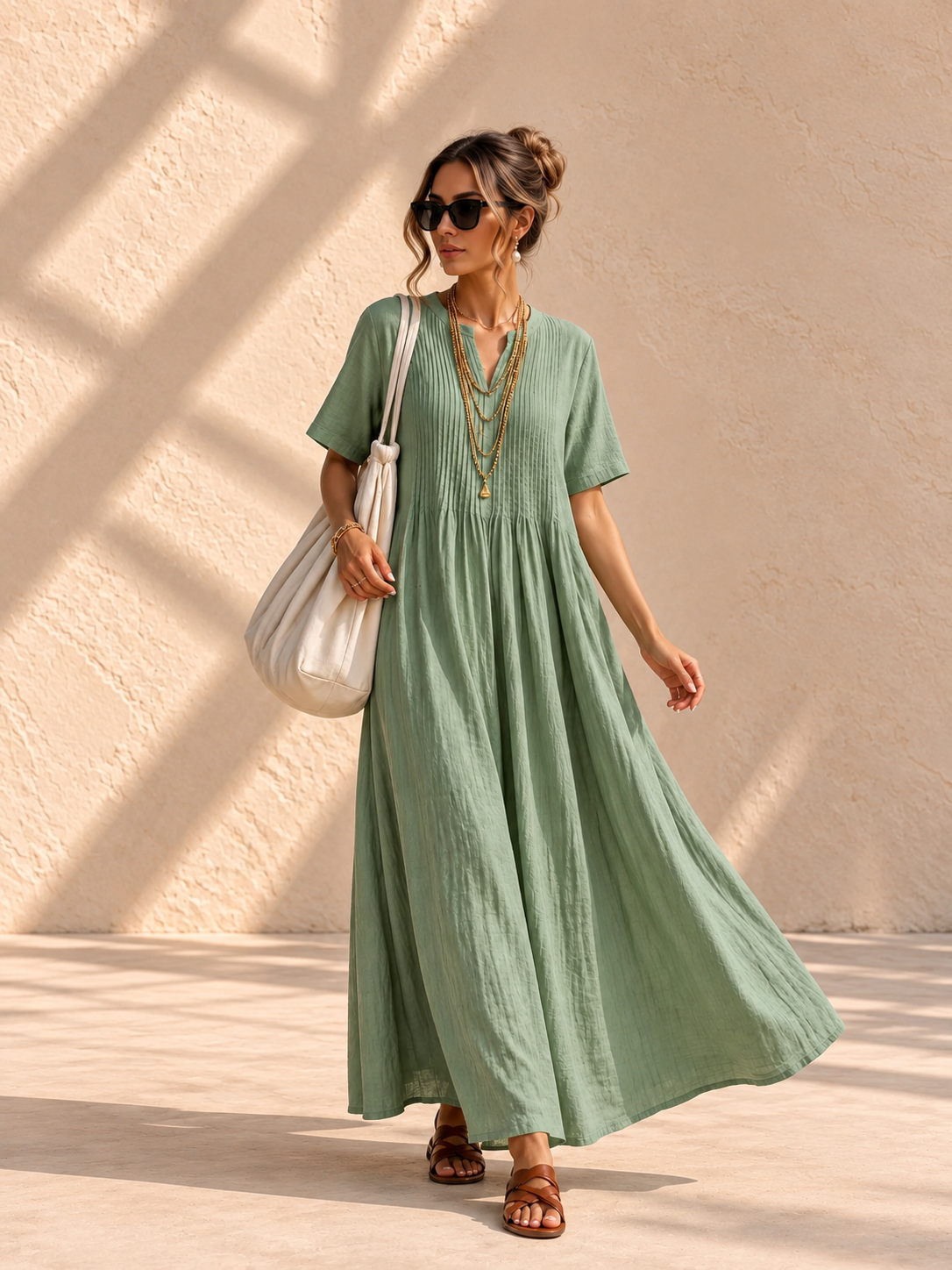 Noor™ | Geplooide Jurk