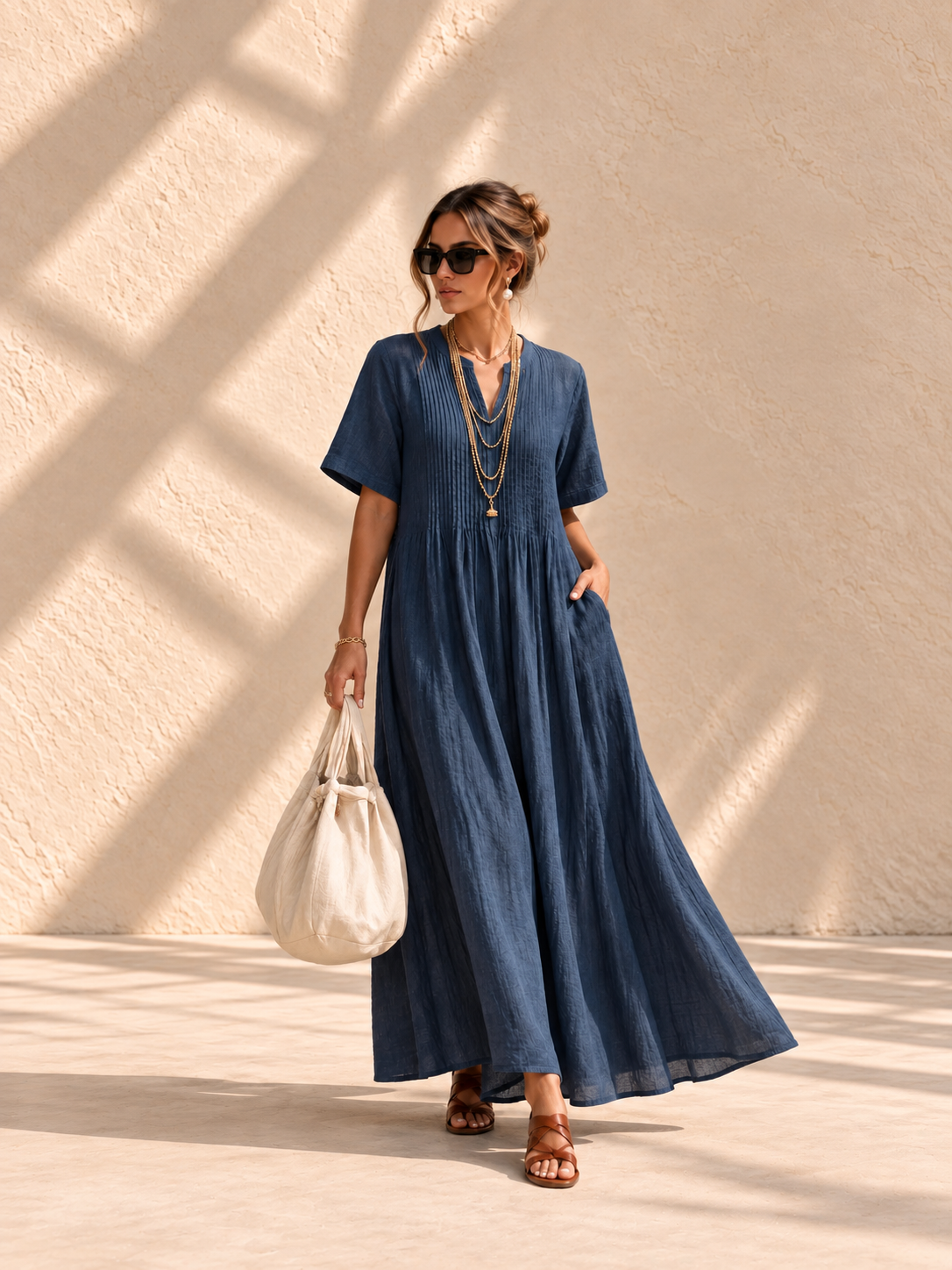 Noor™ | Geplooide Jurk