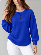 Emery™ | Wafelgebreide Henley Top