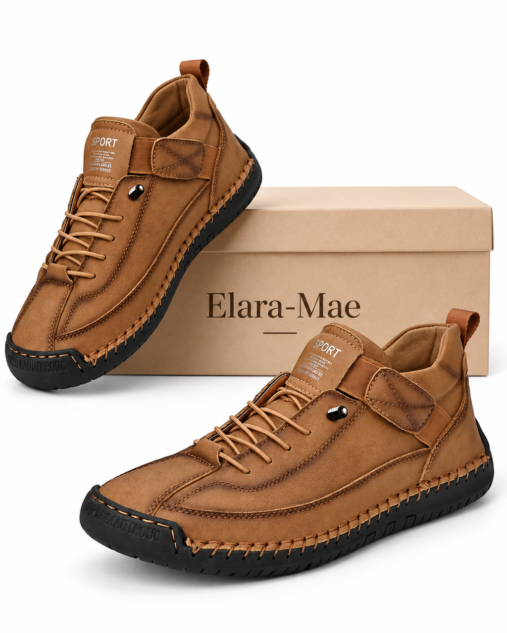 Felix™ | Handgestikte Comfort Sneakers met Bandje