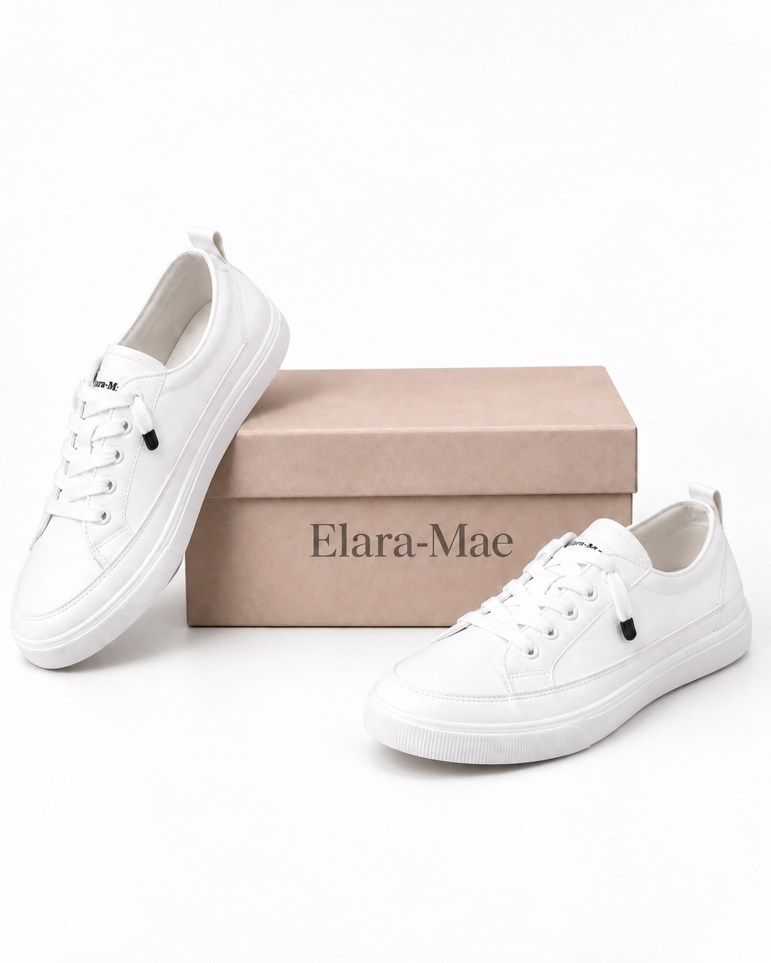 Elara-Mae™ – Effen Casual Platte Sneakers
