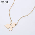 Amora™ | Parent &amp; Child Silhouette Pendant Necklace