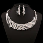 Celestia™ | Crystal Cascade Necklace &amp; Earring Set