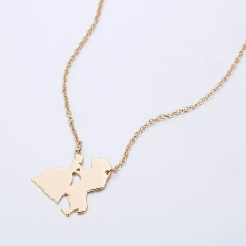 Amora™ | Parent &amp; Child Silhouette Pendant Necklace