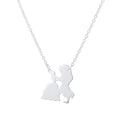 Amora™ | Parent &amp; Child Silhouette Pendant Necklace
