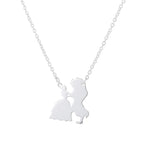 Amora™ | Parent &amp; Child Silhouette Pendant Necklace