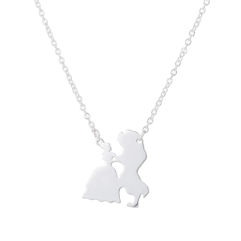 Amora™ | Parent &amp; Child Silhouette Pendant Necklace