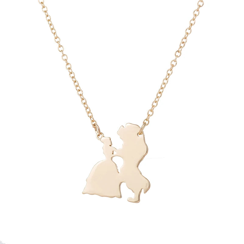 Amora™ | Parent &amp; Child Silhouette Pendant Necklace