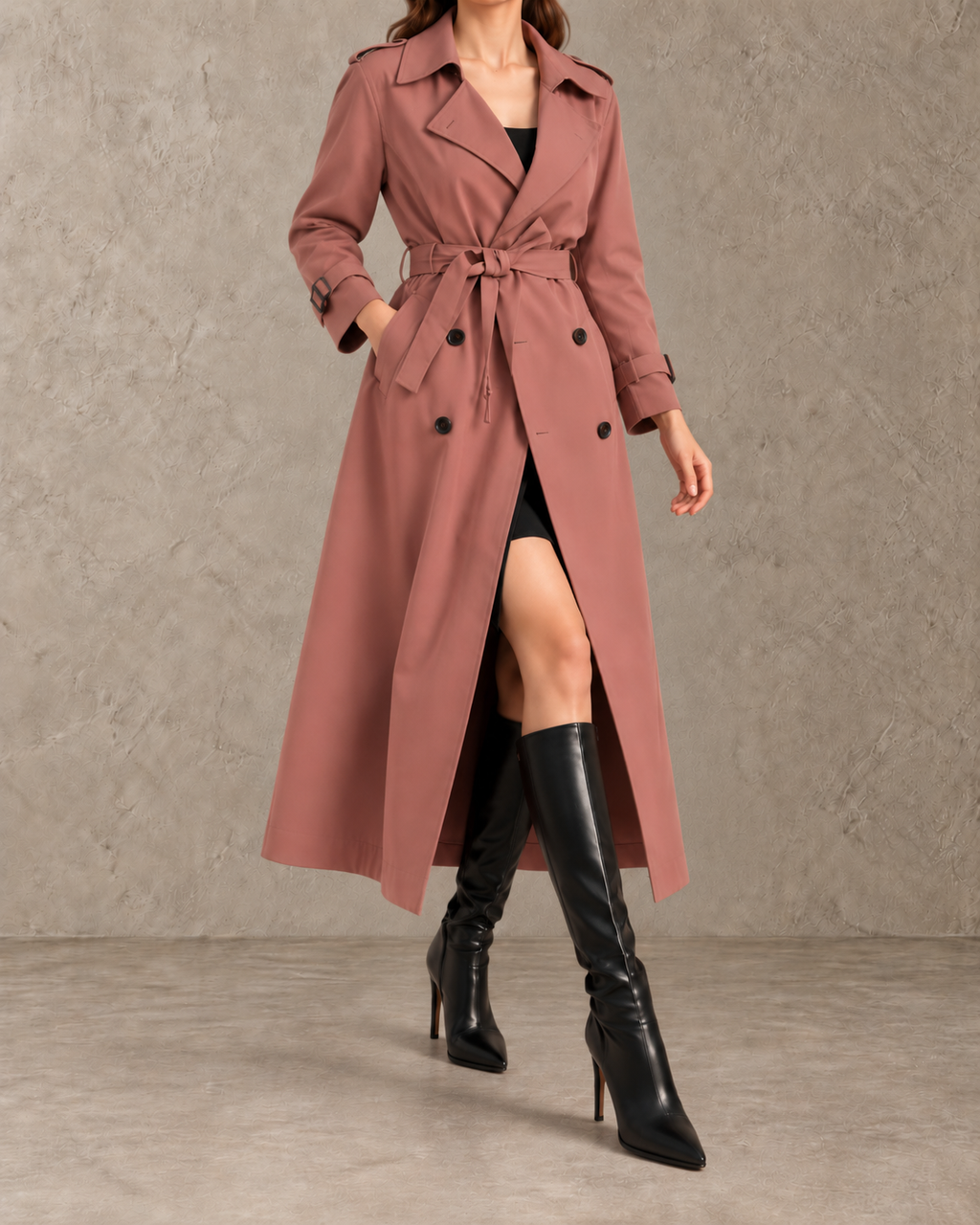 Juliette™ | Lange Trenchcoat met Ceintuur