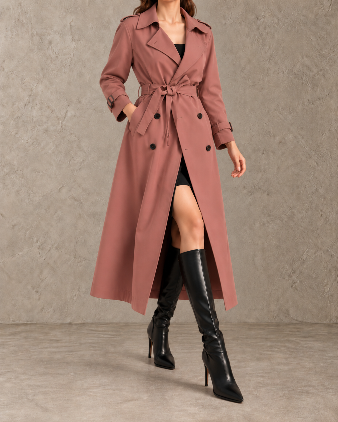 Juliette™ | Lange Trenchcoat met Ceintuur