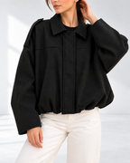 Aurelia™ | Relaxed Utility Jack in Suède-look