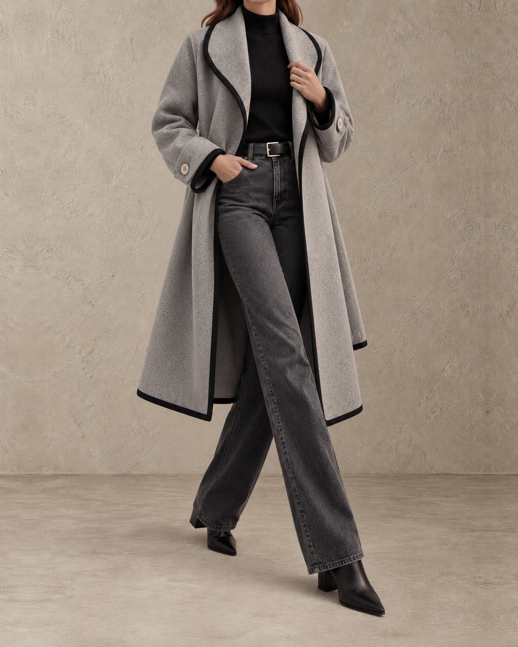 Adeline™ | Wikkeljas met Contrastrand