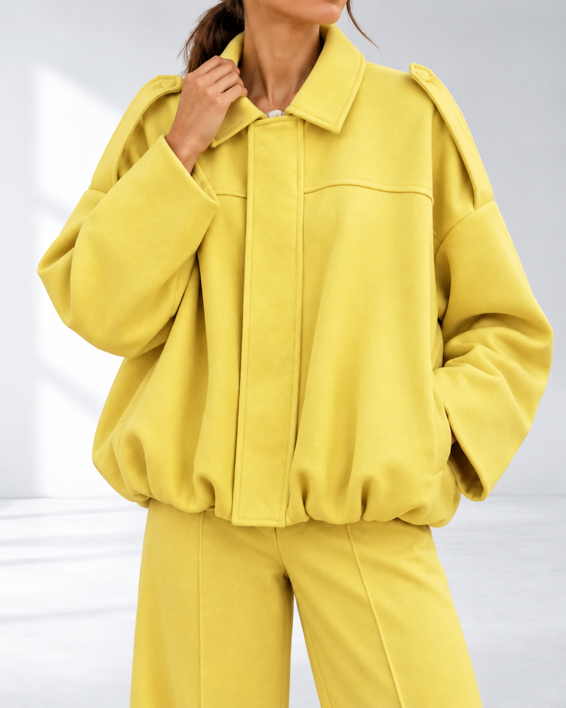 Aurelia™ | Relaxed Utility Jack in Suède-look