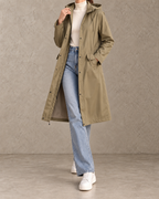 Mirelle™ | Lange Jas met Capuchon en Stippen