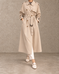Isabelle™ | Double-Breasted Trenchcoat met Ceintuur